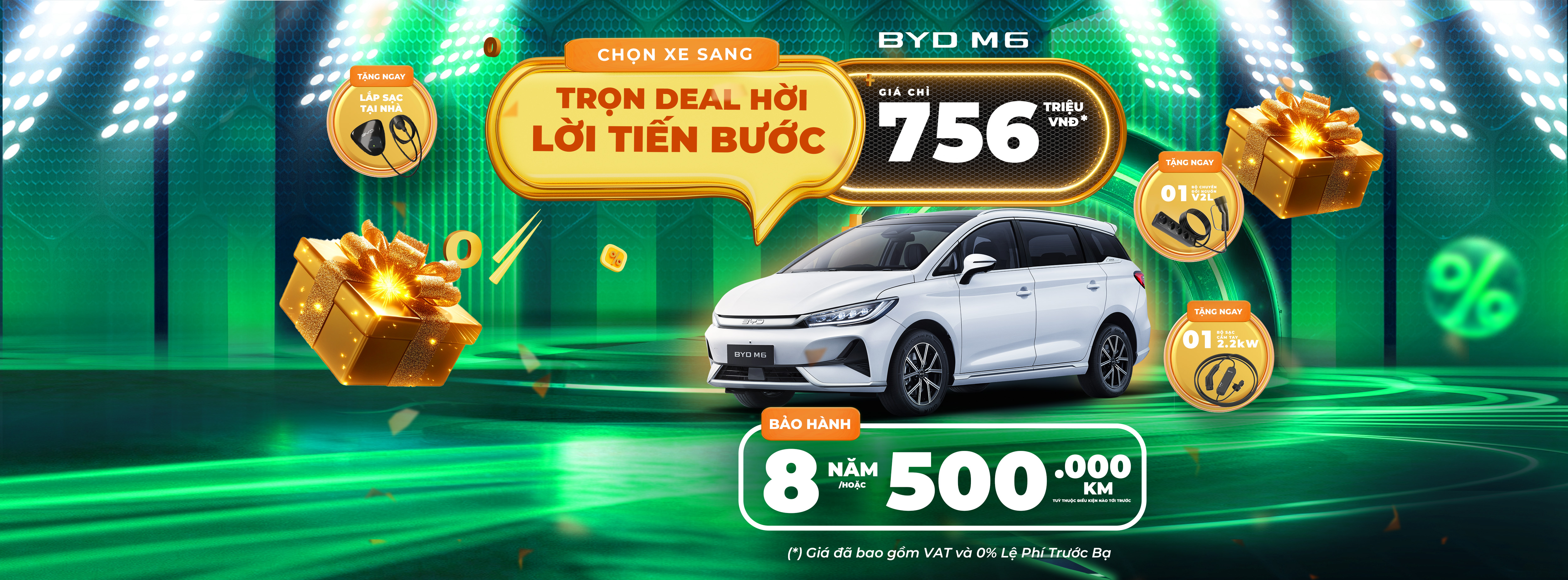 Dòng xe BYD M6 giá chỉ 756tr 